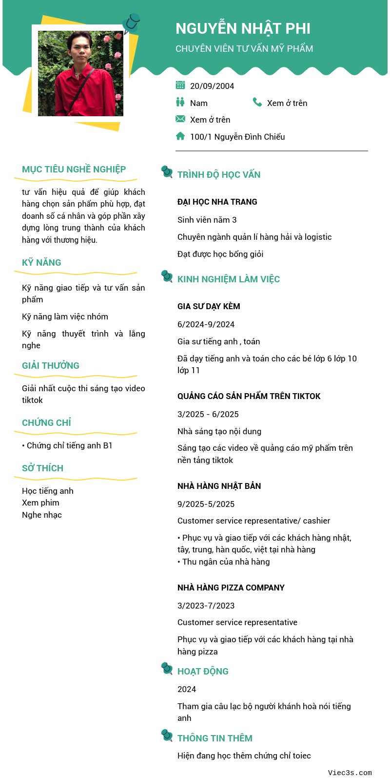 CV ứng viên