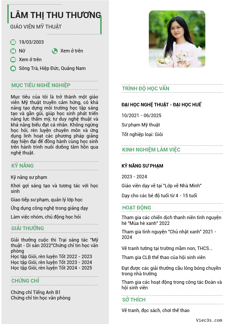 CV ứng viên