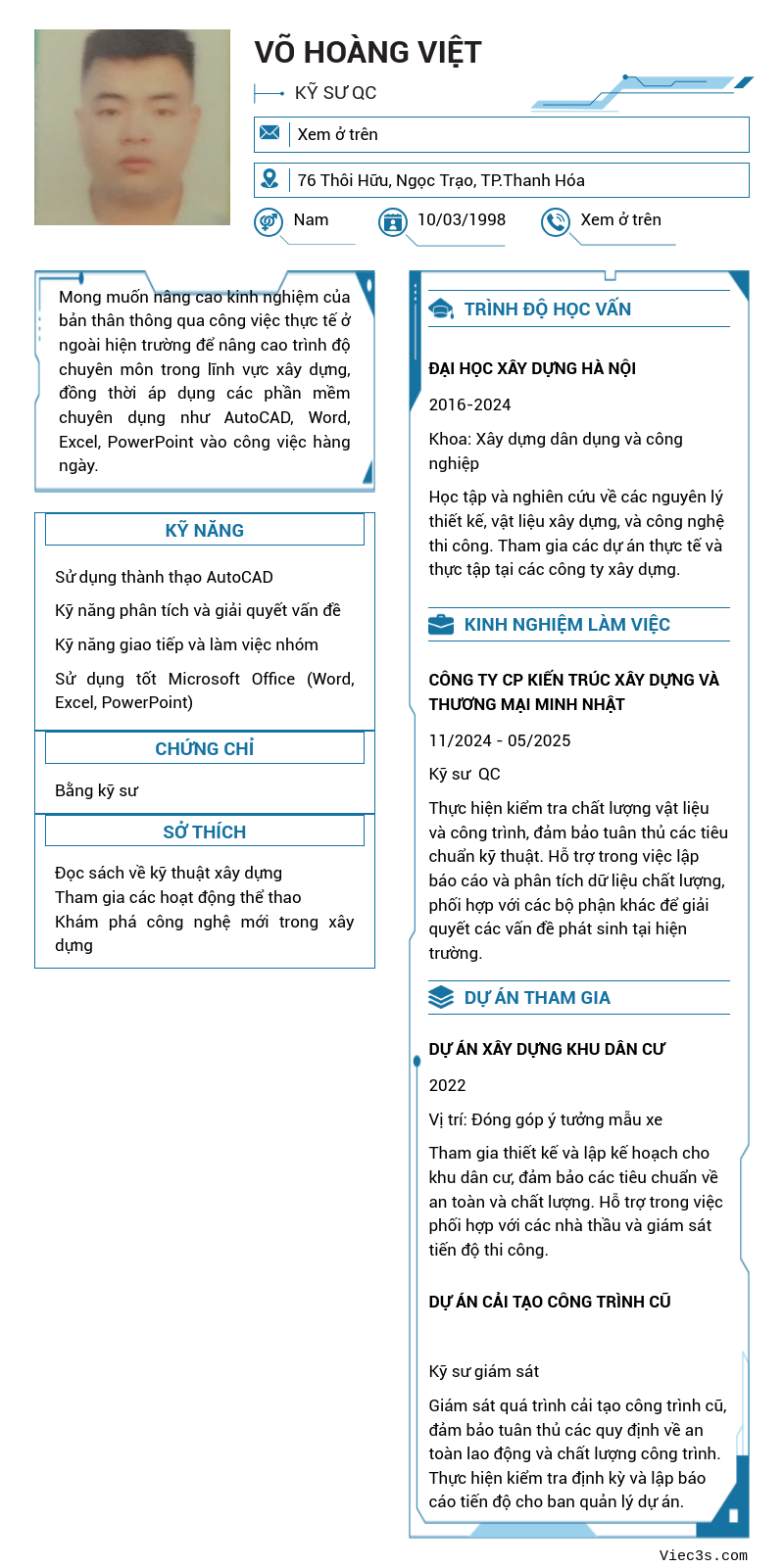 CV ứng viên