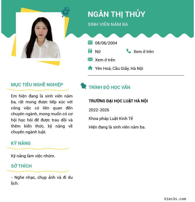 CV ứng viên
