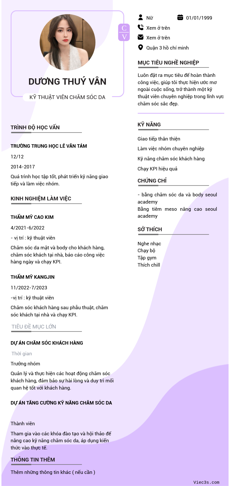 CV ứng viên