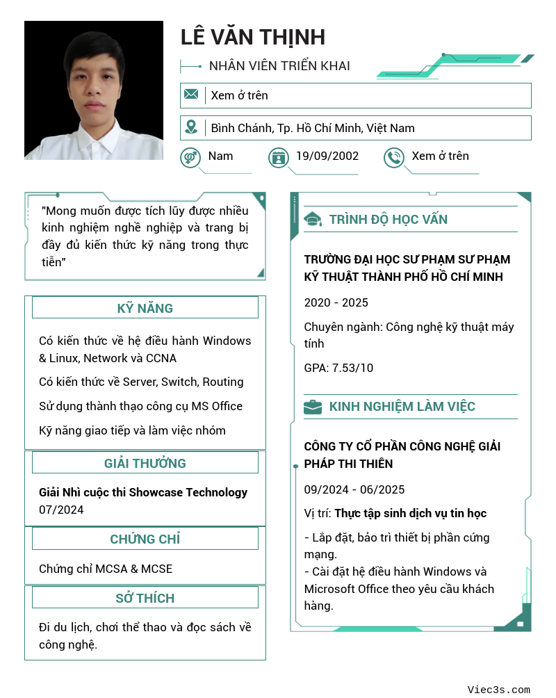 CV ứng viên