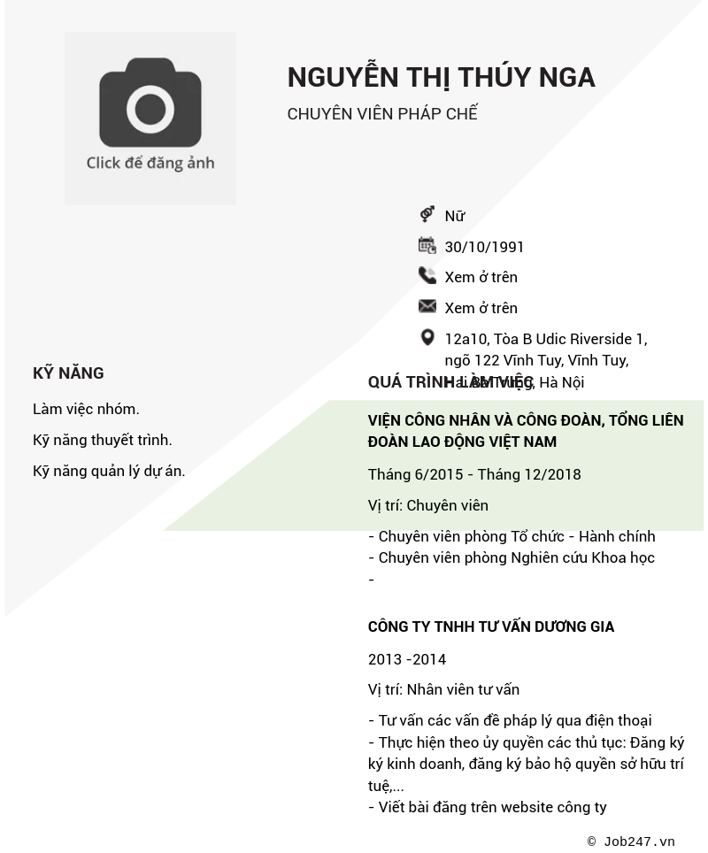 CV ứng viên