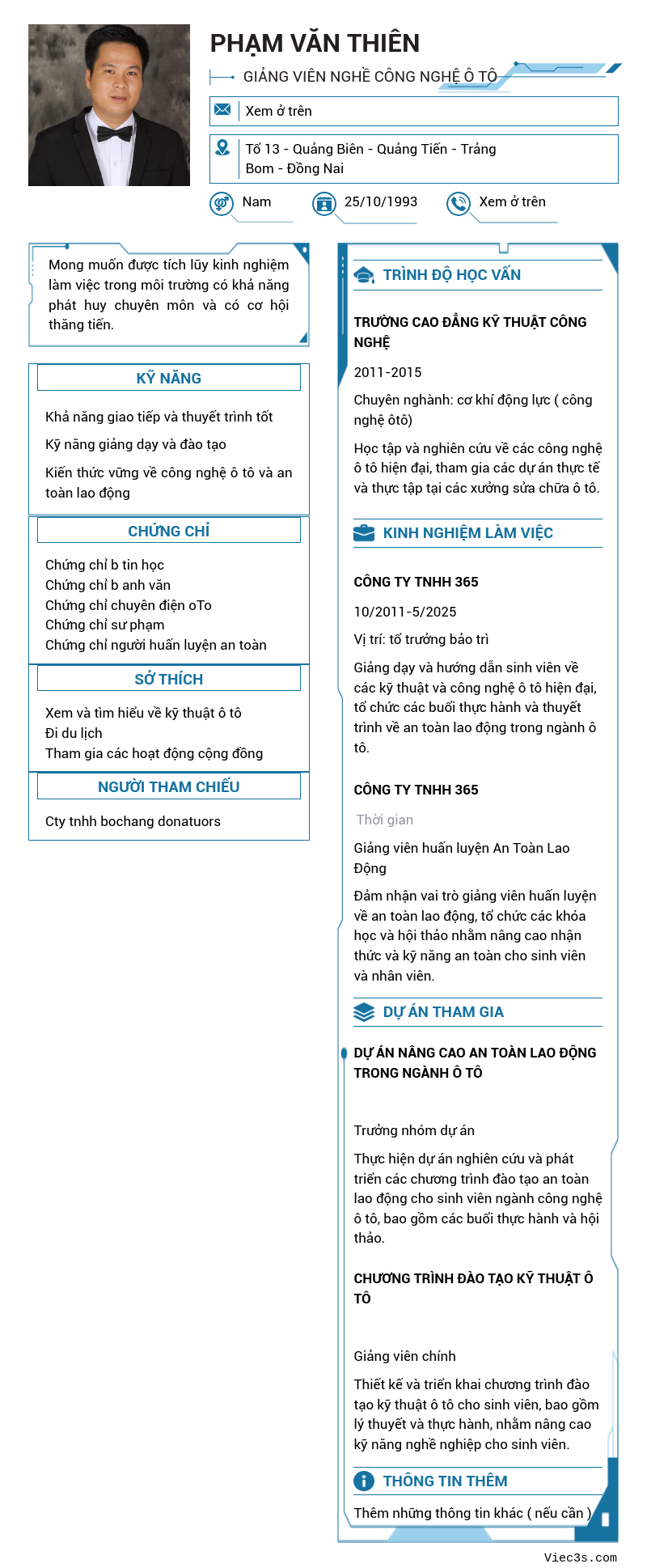 CV ứng viên