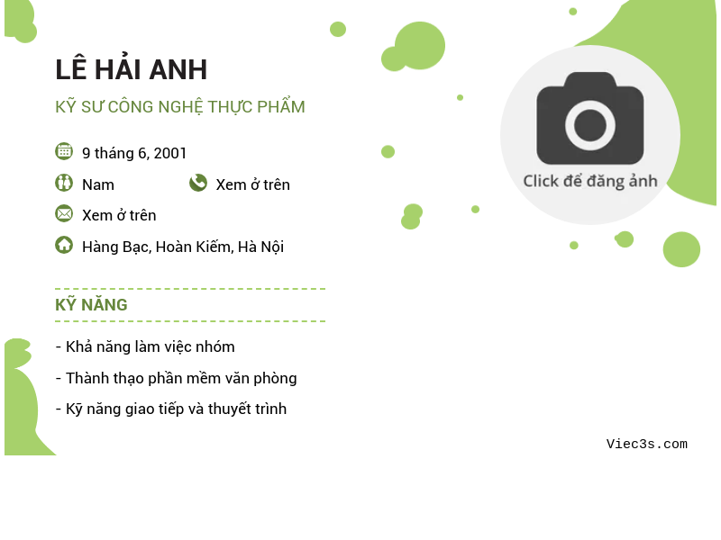 CV ứng viên