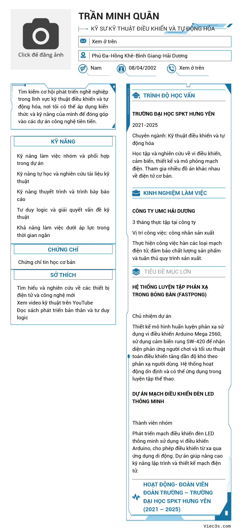 CV ứng viên