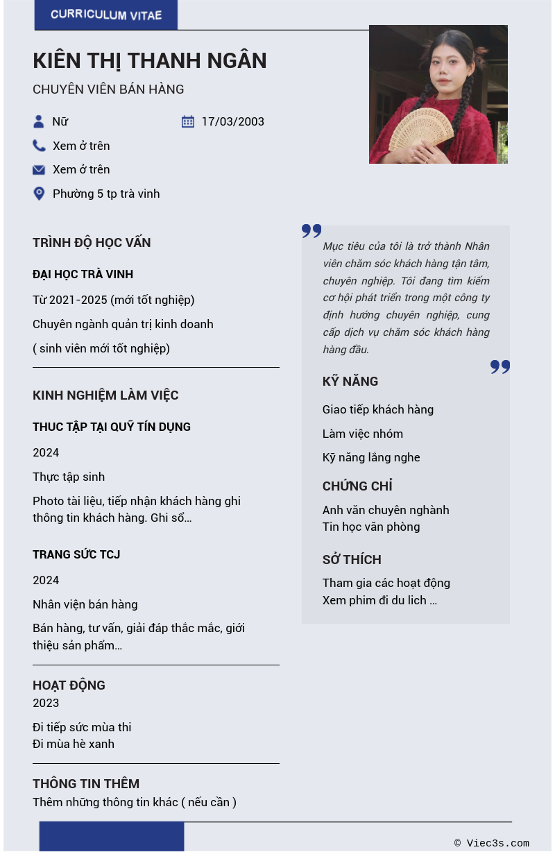 CV ứng viên
