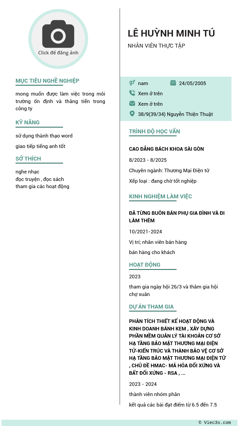 CV ứng viên