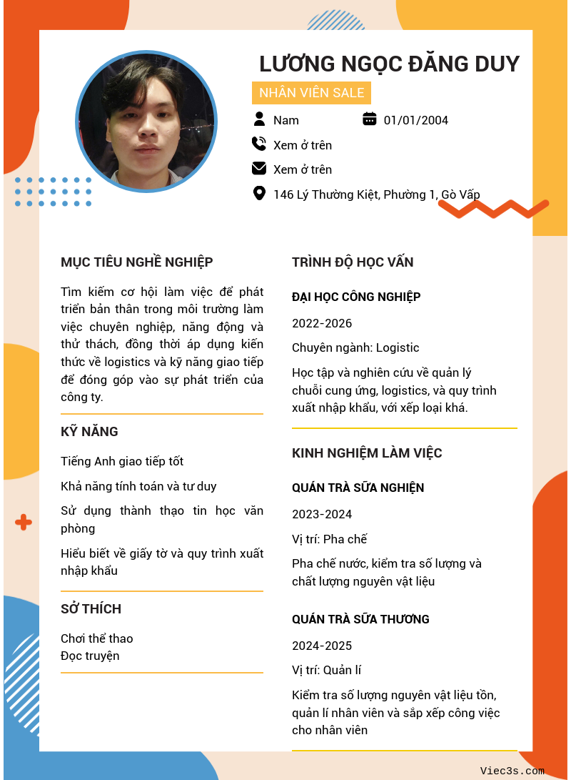 CV ứng viên