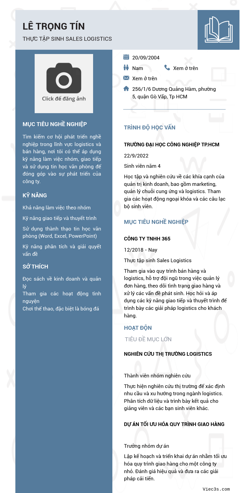 CV ứng viên