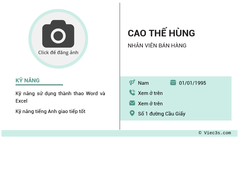 CV ứng viên