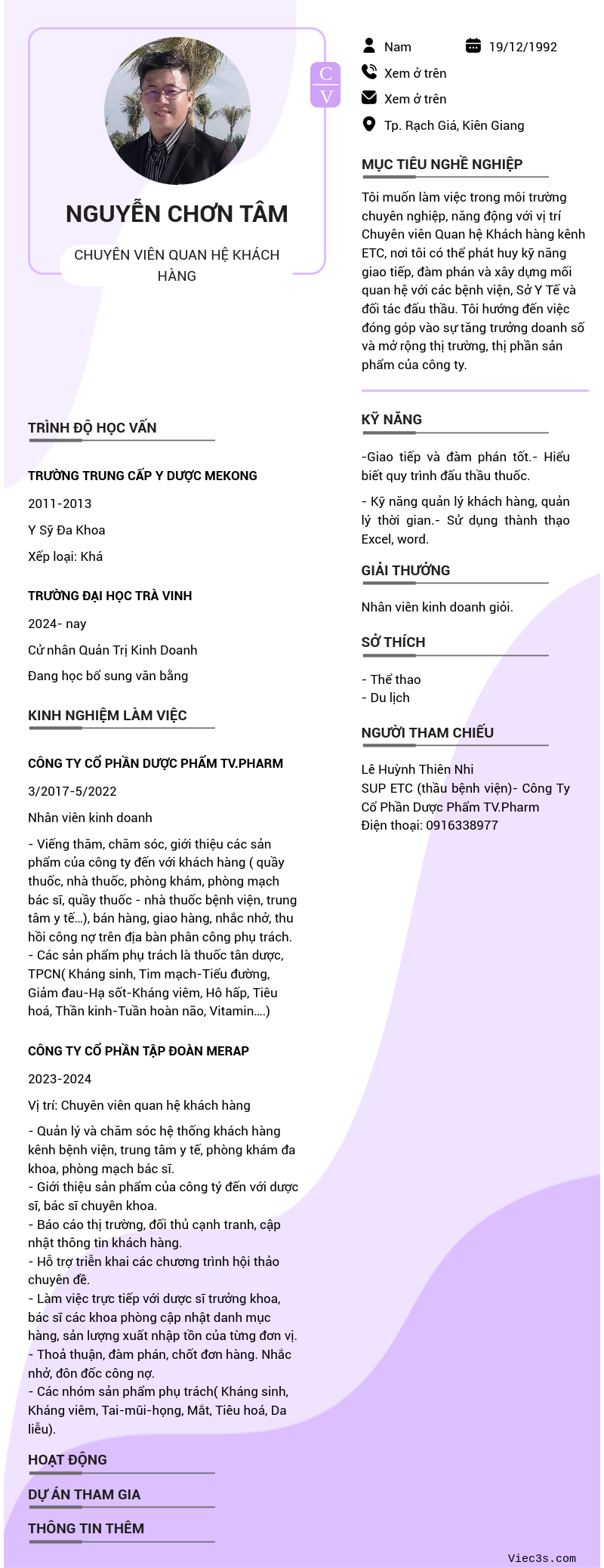 CV ứng viên
