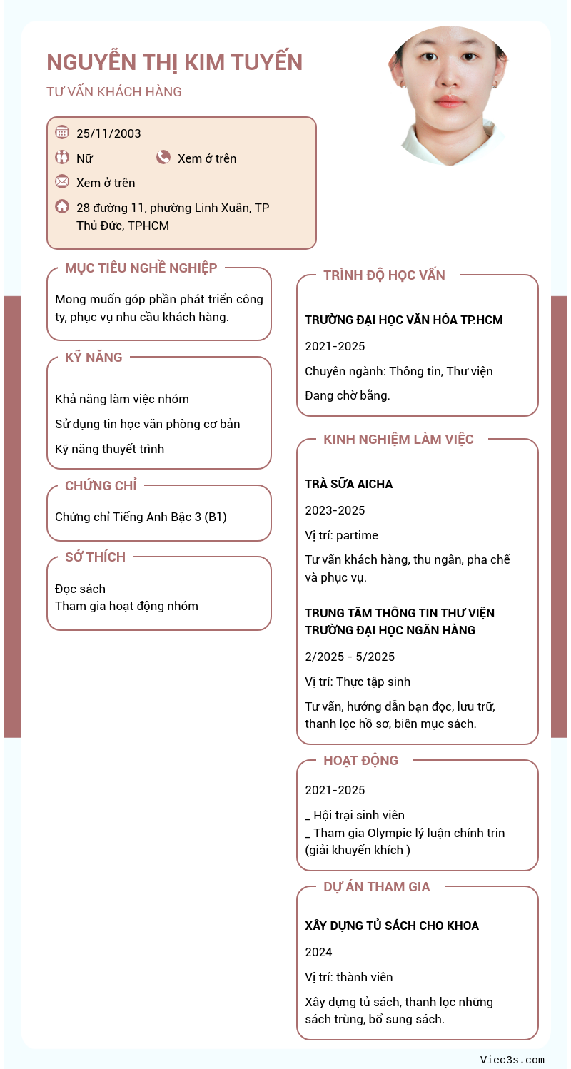 CV ứng viên