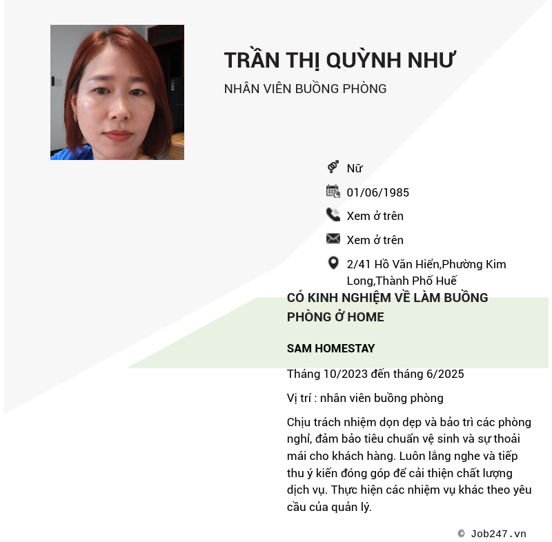 CV ứng viên