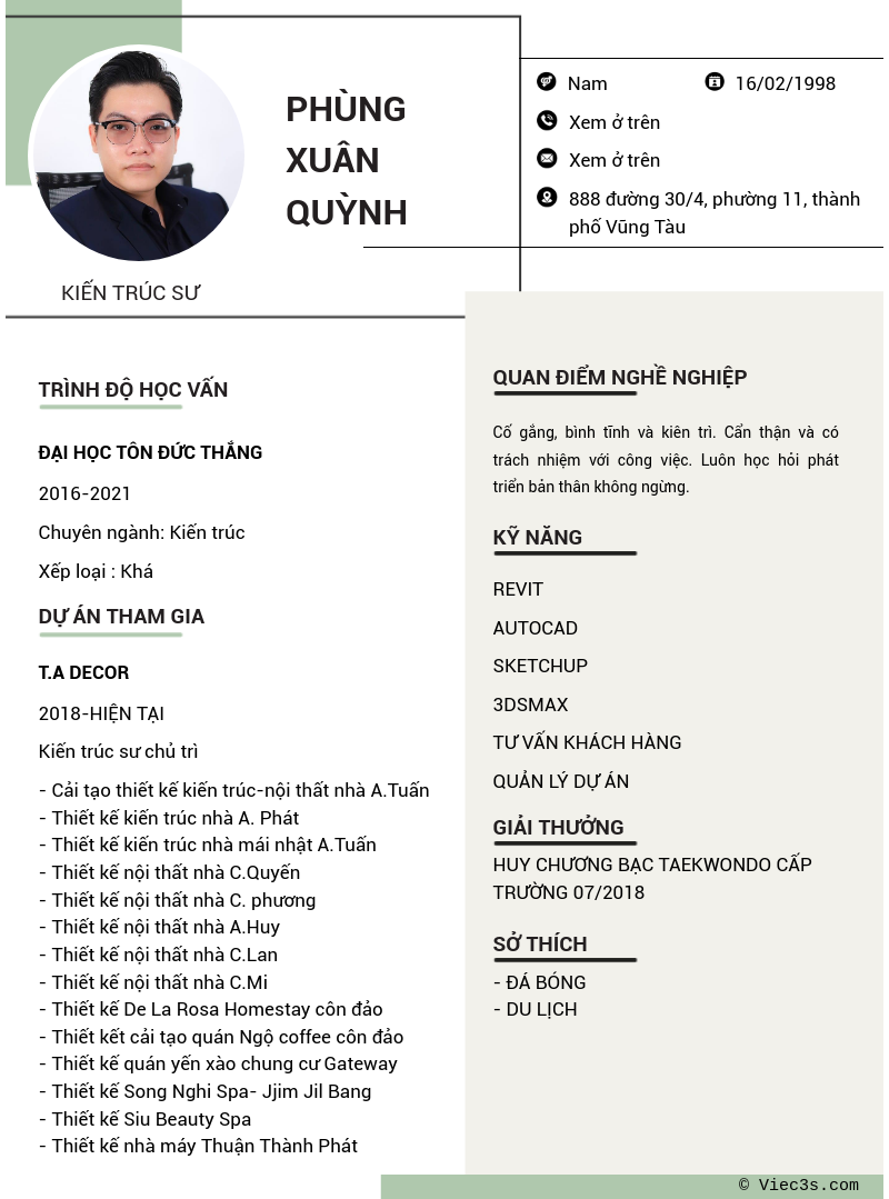 CV ứng viên
