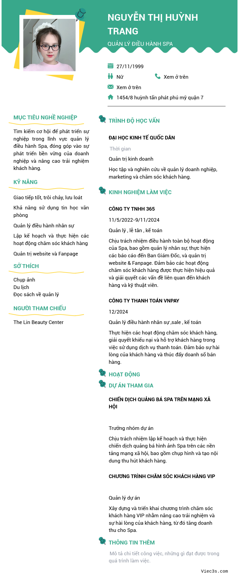 CV ứng viên