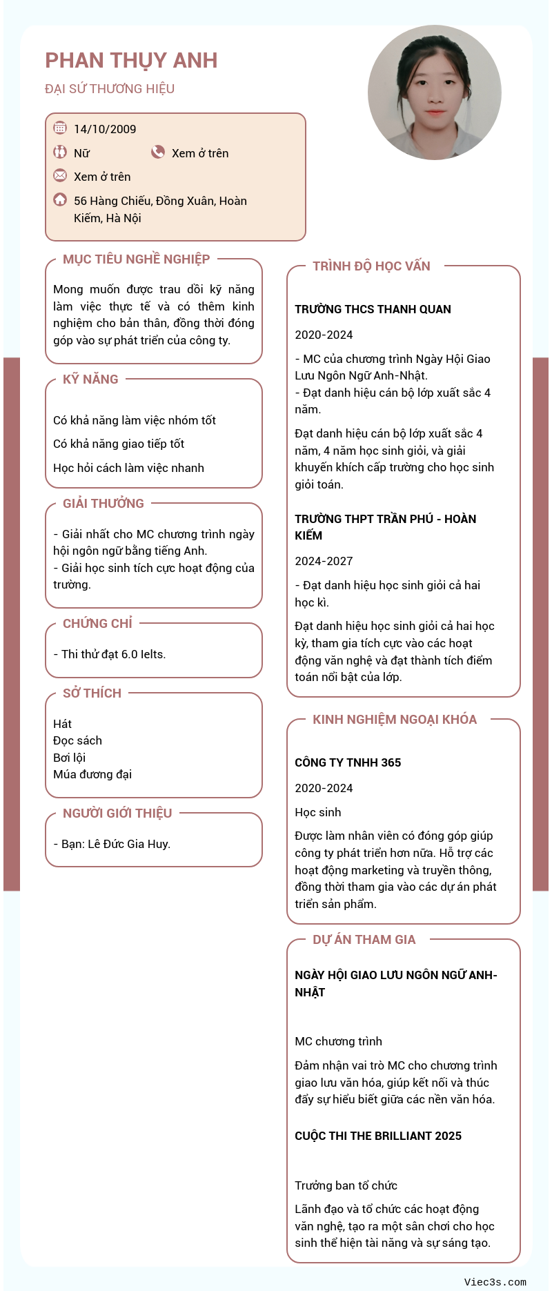 CV ứng viên