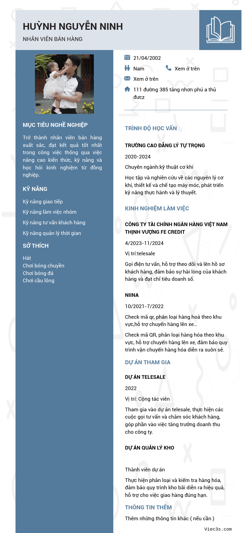 CV ứng viên