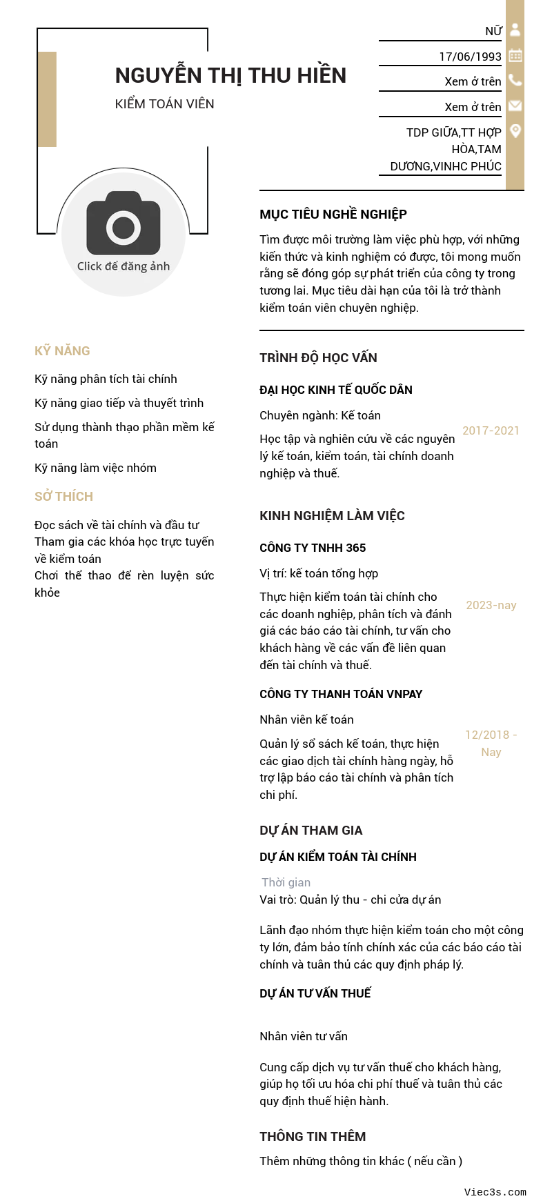 CV ứng viên