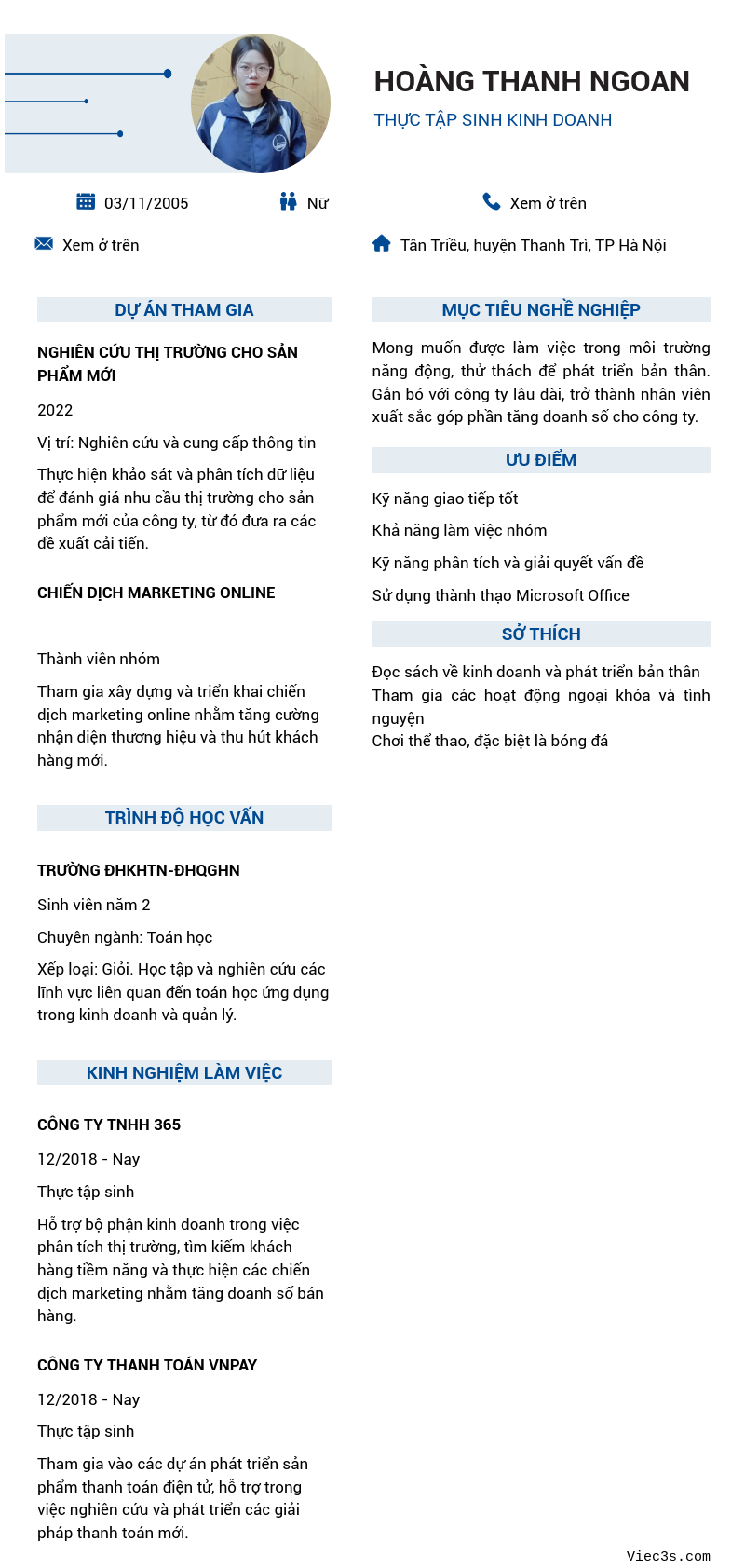 CV ứng viên