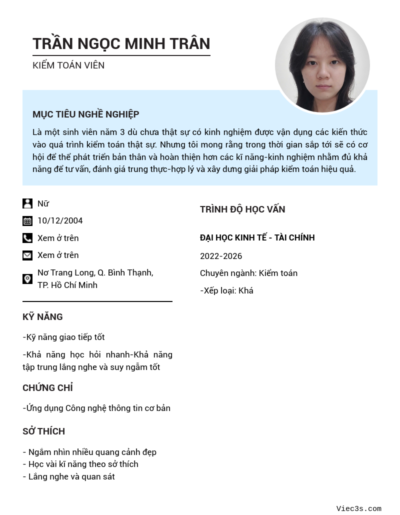 CV ứng viên