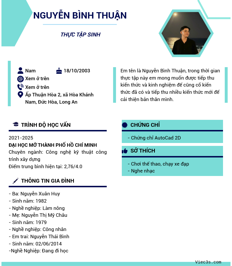 CV ứng viên
