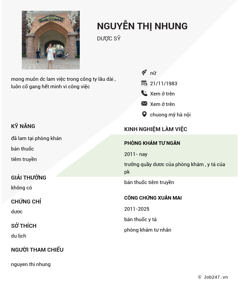 CV ứng viên