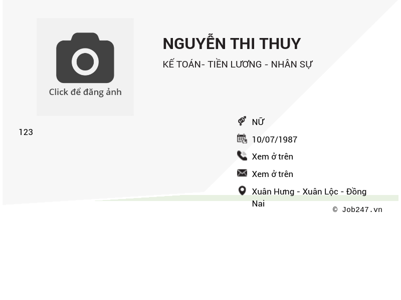 CV ứng viên