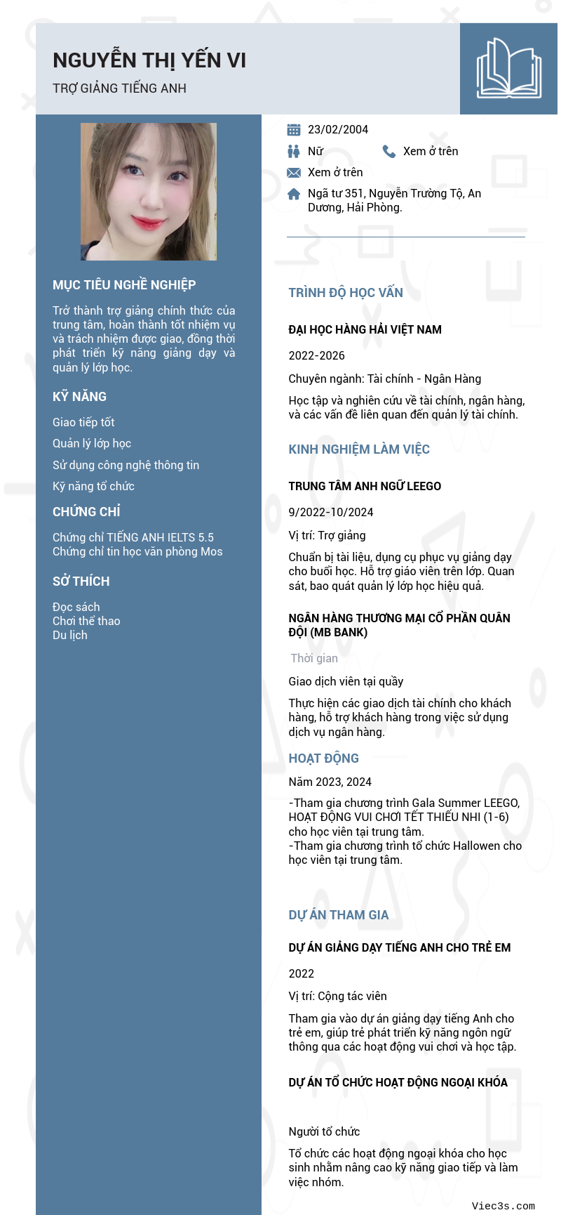 CV ứng viên