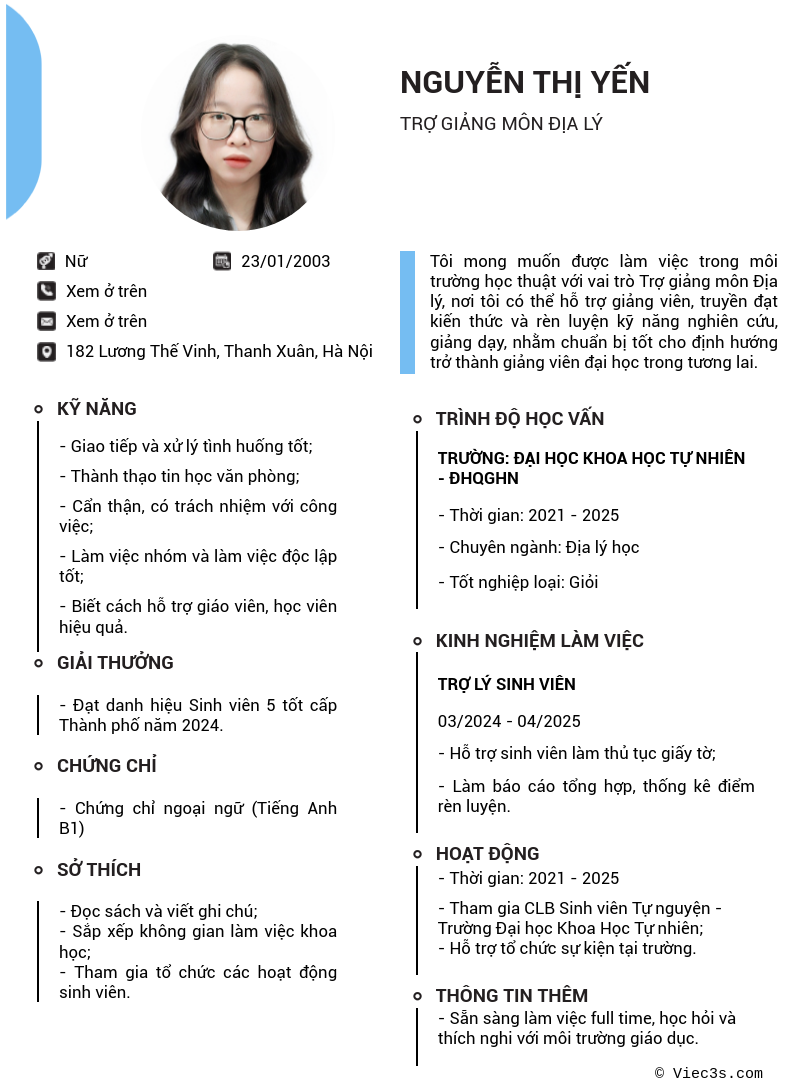 CV ứng viên