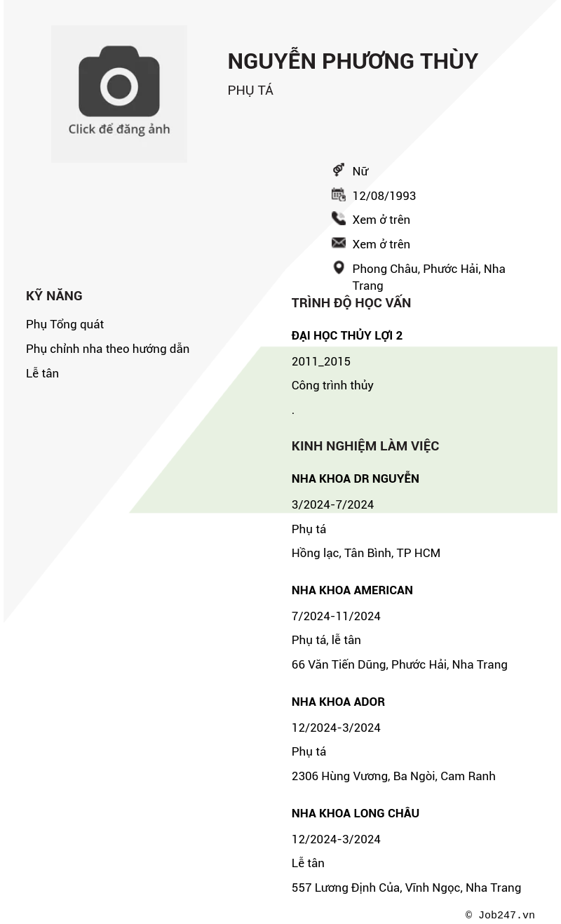 CV ứng viên