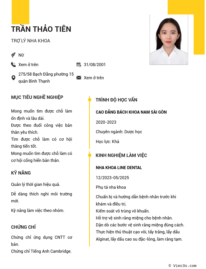 CV ứng viên