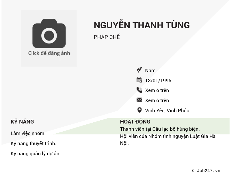 CV ứng viên