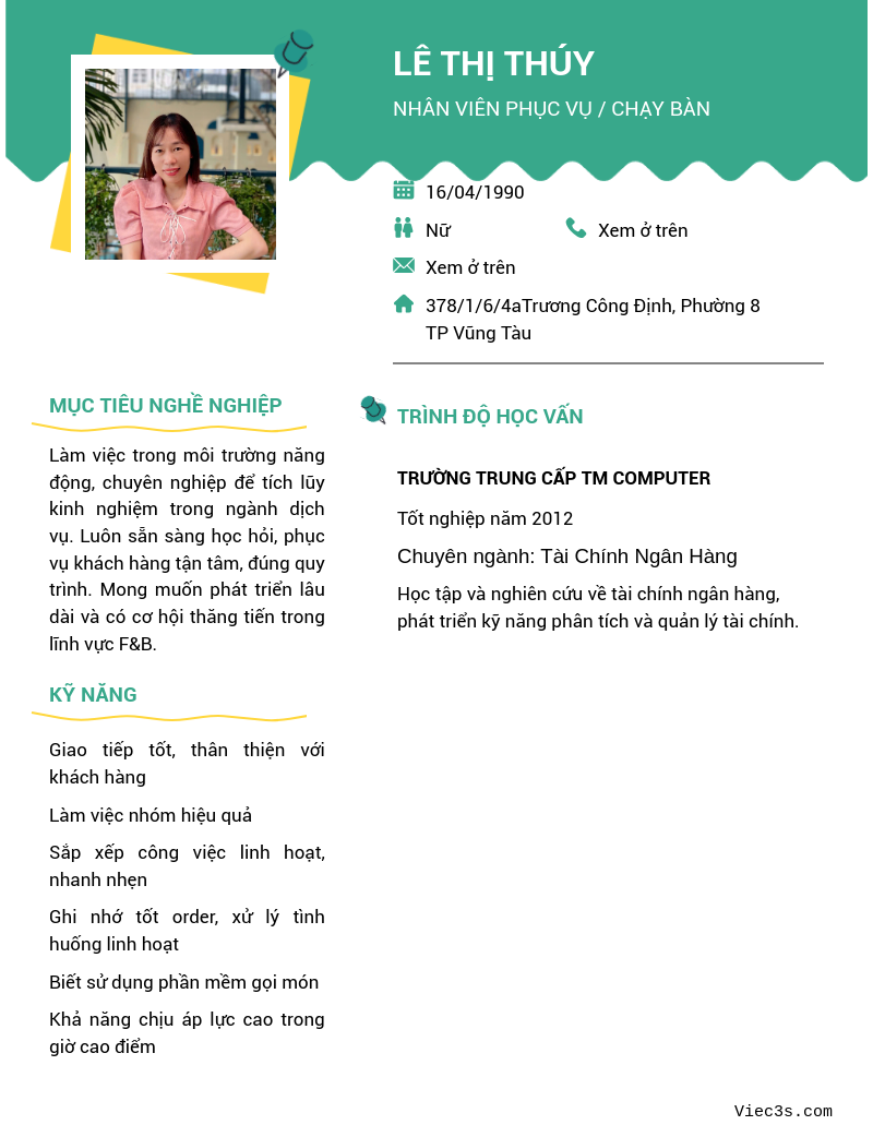 CV ứng viên