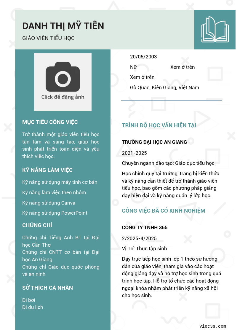 CV ứng viên