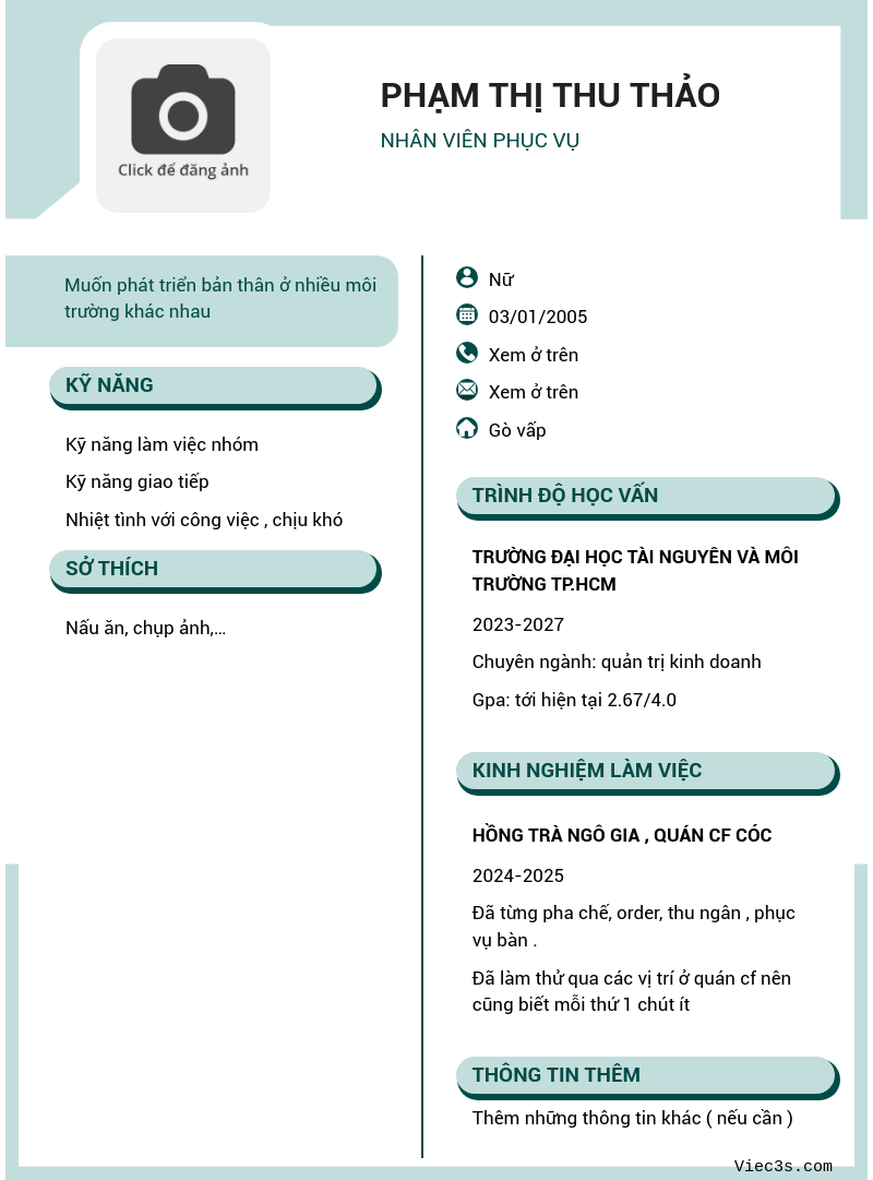 CV ứng viên