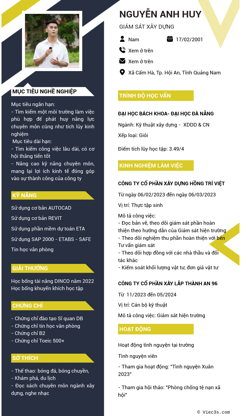 CV ứng viên