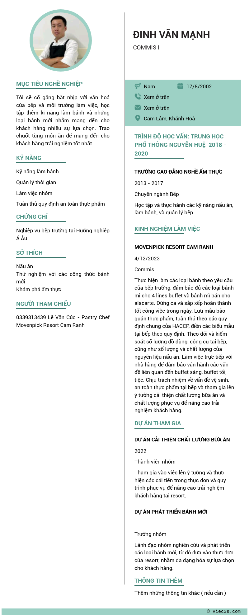 CV ứng viên
