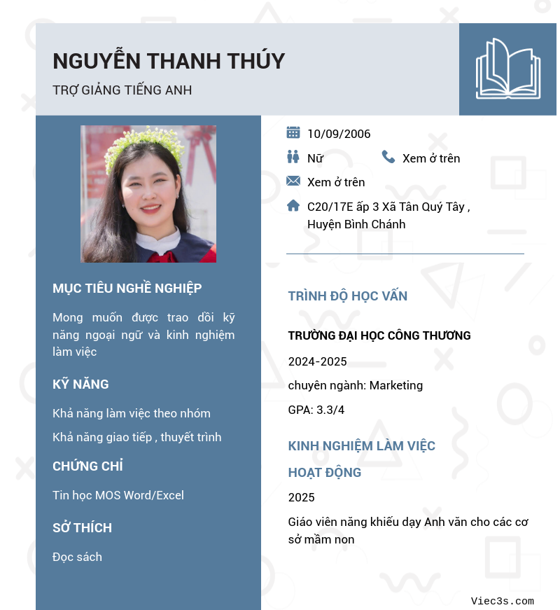 CV ứng viên