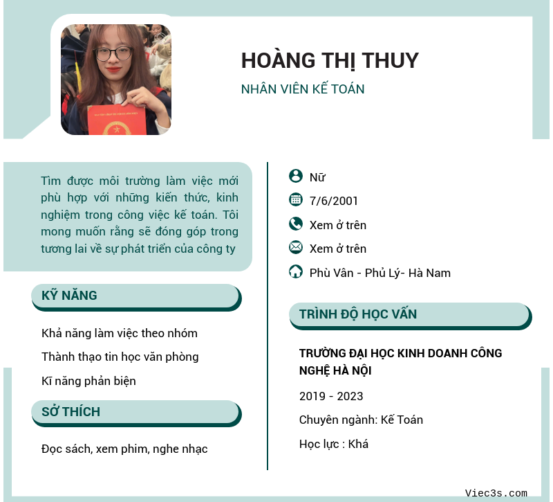 CV ứng viên