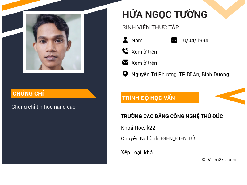 CV ứng viên