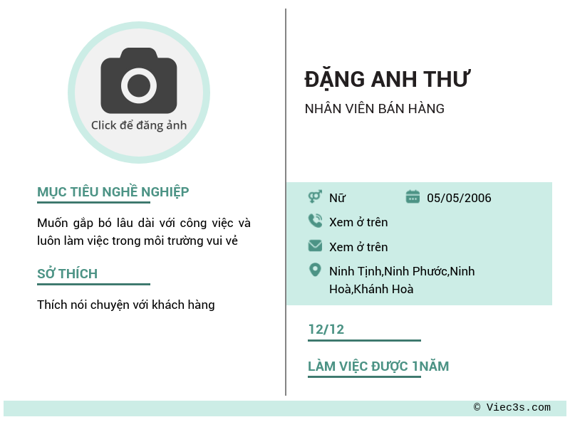 CV ứng viên