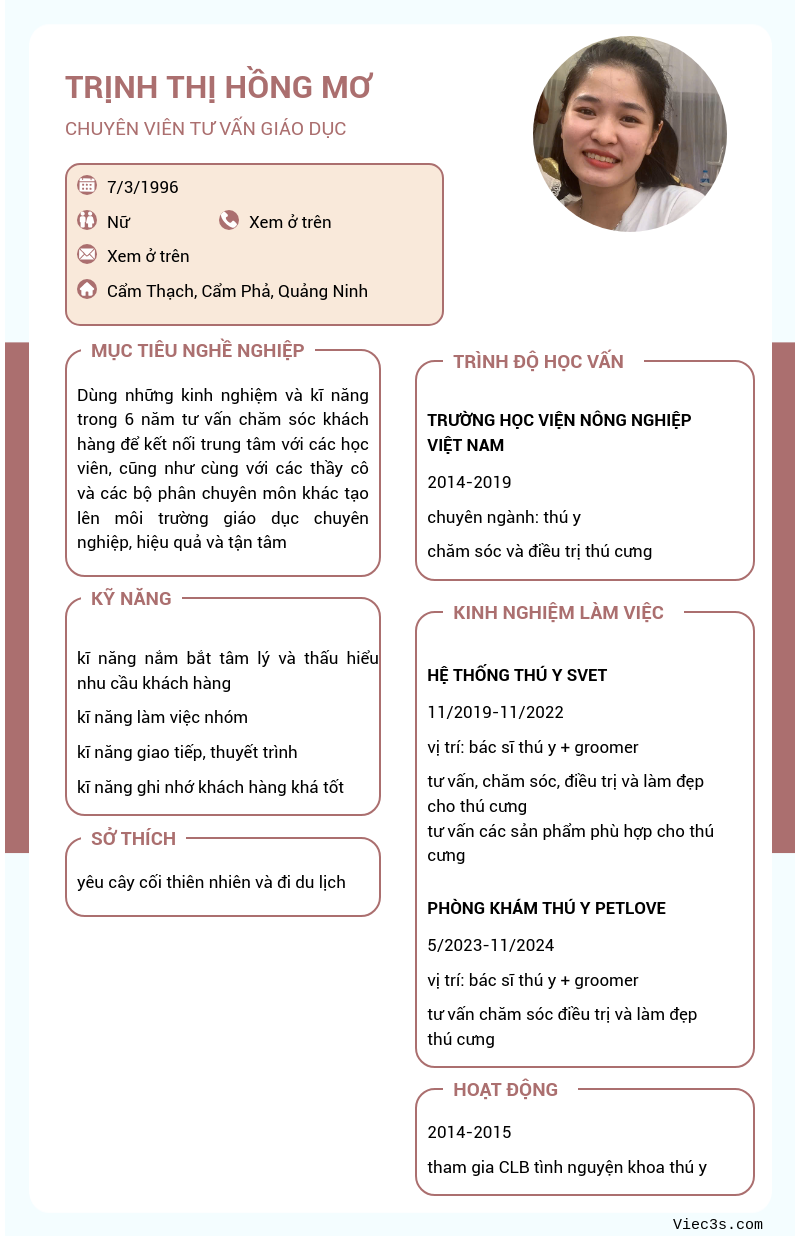 CV ứng viên
