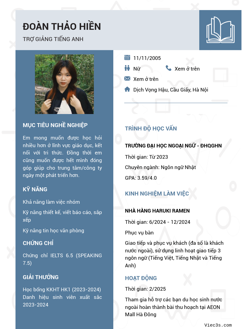 CV ứng viên