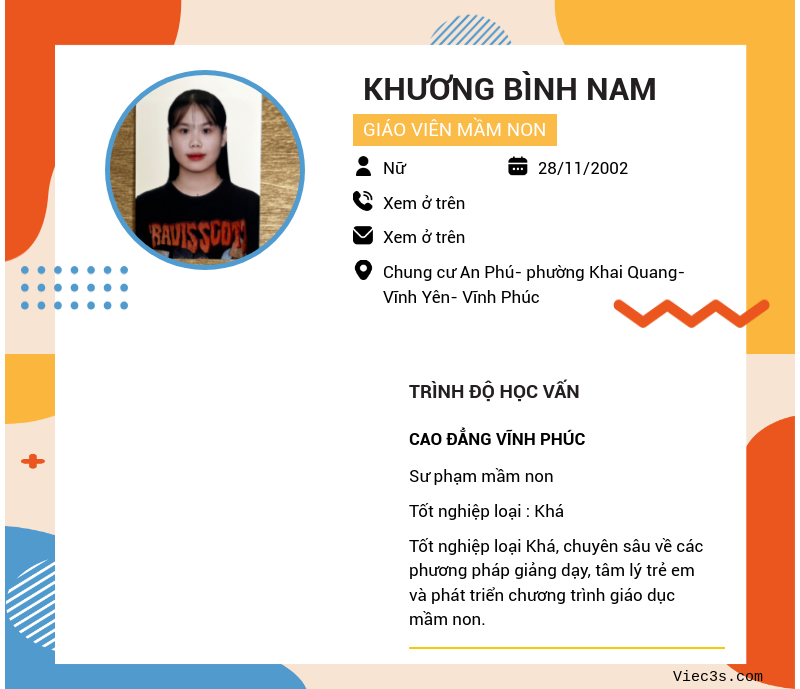 CV ứng viên