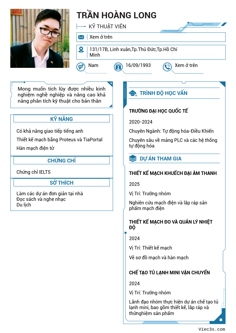 CV ứng viên