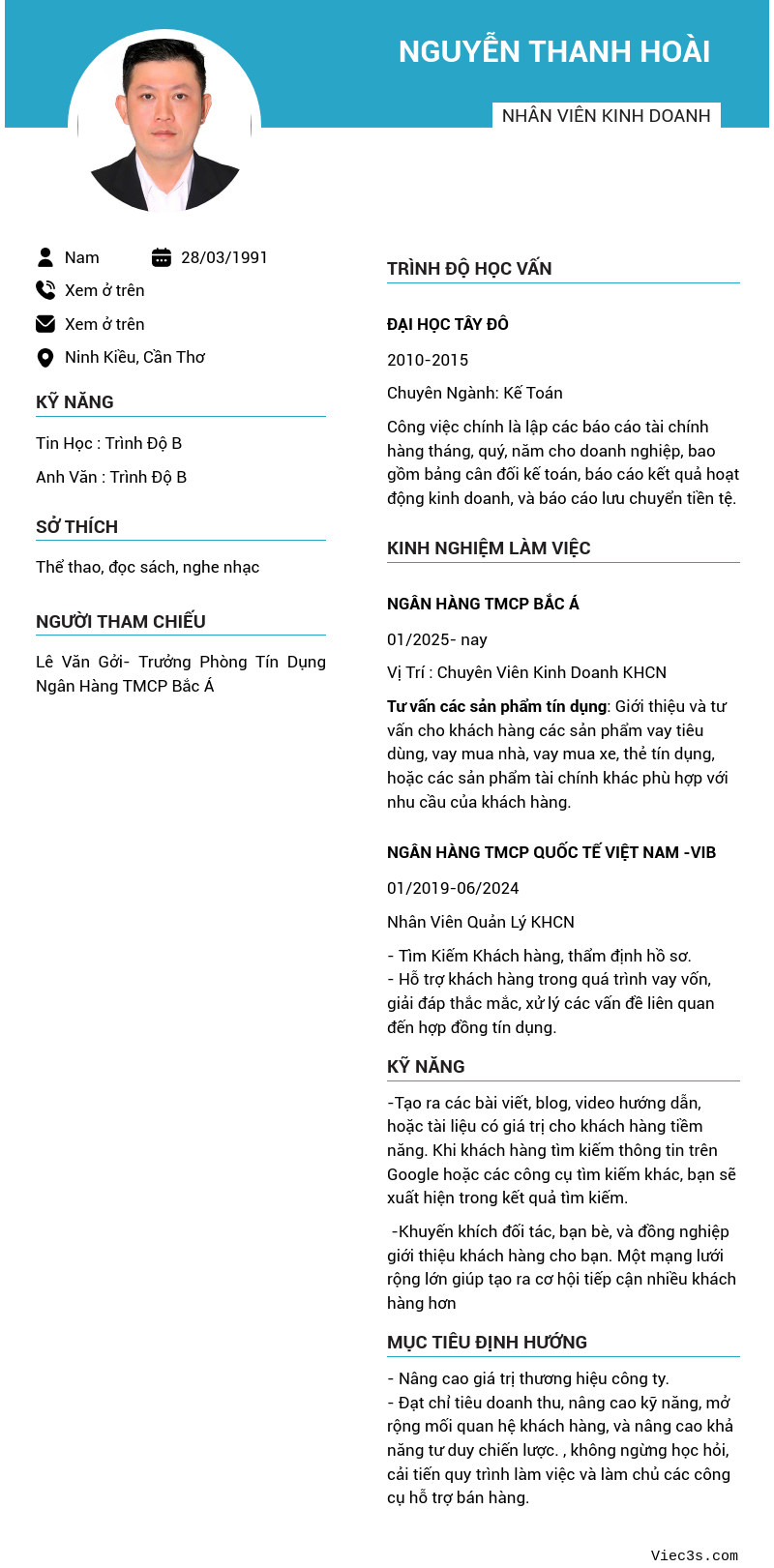 CV ứng viên