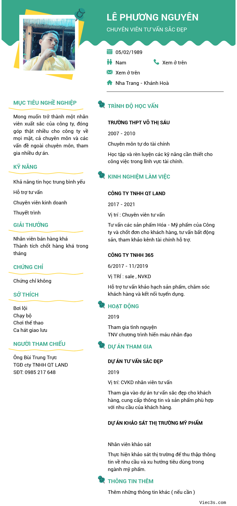 CV ứng viên