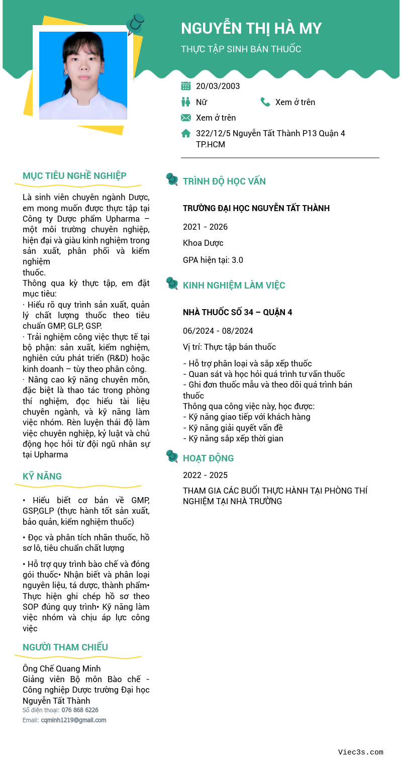 CV ứng viên
