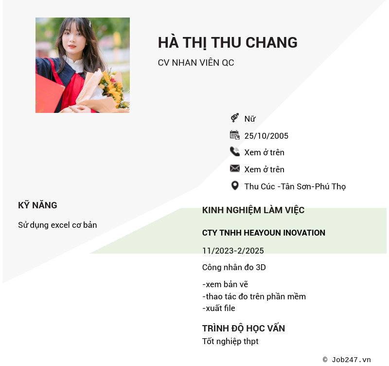 CV ứng viên